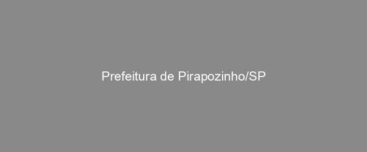 Provas Anteriores Prefeitura de Pirapozinho/SP